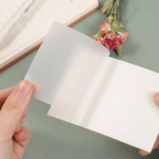 Transparent sticky note